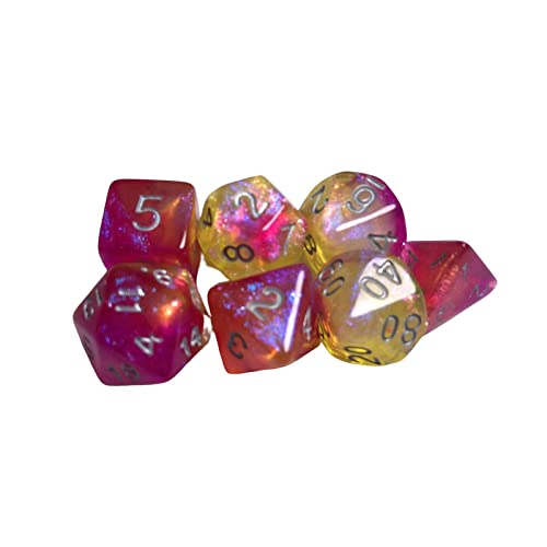 F Fityle 2X Acryl Mehrseitige Doppelte Farben D8 D10 D12 D20 Polyhedral Set Spielzeug Tischspiele Rollenspiele Glücksspiel von F Fityle