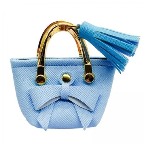 F Fityle 2X Handtasche für Puppen Im Maßstab 1:6, Puppenkleid, Miniaturszene, Dekoration, Miniatur Einkaufstasche mit Fliege für 12 Zoll Puppen, BJD Kleidung von F Fityle