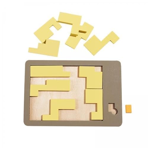 F Fityle 2X Holz Puzzlebrett mit Geometrischer Form, Tangram, Lernspielzeug für Kinder, Partygeschenke für Kinder von 4–8 Jahren von F Fityle