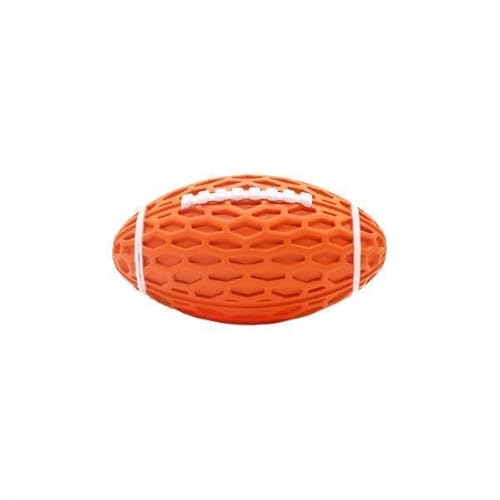 F Fityle 2X Hundespielzeugbälle Pet Squeaky Toys Bälle Rugby, Robustes Gummi, Strapazierfähiges Kauspielzeug für Hunde, er Ball für Den Außenbereich, von F Fityle