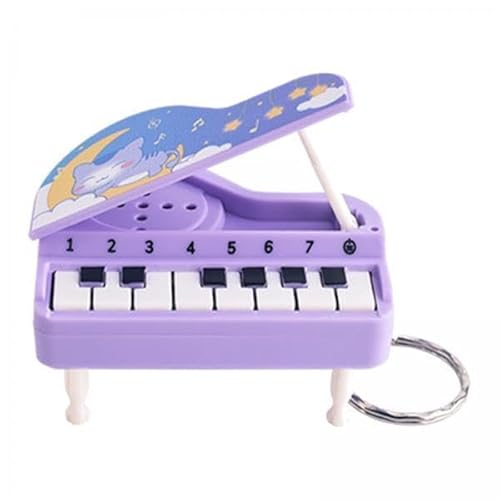 F Fityle 2X Instrument Schlüsselanhänger, Mini Handklavier mit Schlüsselanhänger Anhänger, Tragbares Tragbares Musik Klavierspielzeug für Geschenke, Jungen von F Fityle