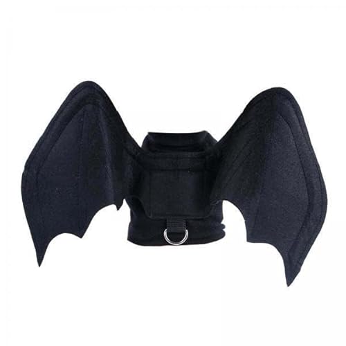 F Fityle 2X Kostüm, Haustier Cosplay Kostüm, Lustiges Cosplay Anziehzubehör, Hunde Halloween Kostüm für Partyzubehör, Schwarz L von F Fityle