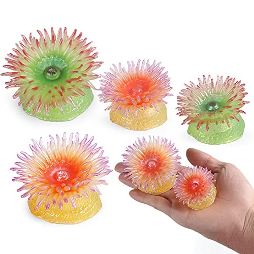 F Fityle 2X Lebensechte Seeanemone Actionfiguren Aquarium Landschaft Party Favor Sea Animal Tierspielzeug für Neujahrsgeschenk Congnitive Toy Teaching Aid von F Fityle