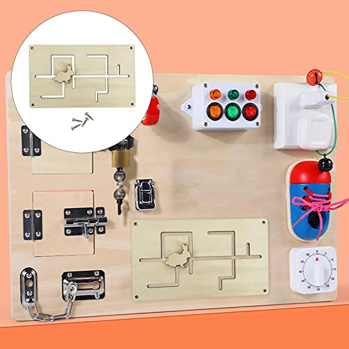 F Fityle 2X Montessori Busy Board Material DIY Zubehör Langlebig Entzückende Sensory Board Spielzeugteile für Vorschule Kindertagesstätten Lernaktivitäten Mädc von F Fityle