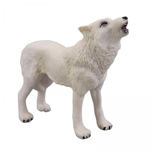 F Fityle 2X PVC Wolf Figuren Wald Kreaturen Frei Zoo Lernen Pädagogisches Miniaturmodell Spielset Alter 3 8 Sammlerstücke von F Fityle