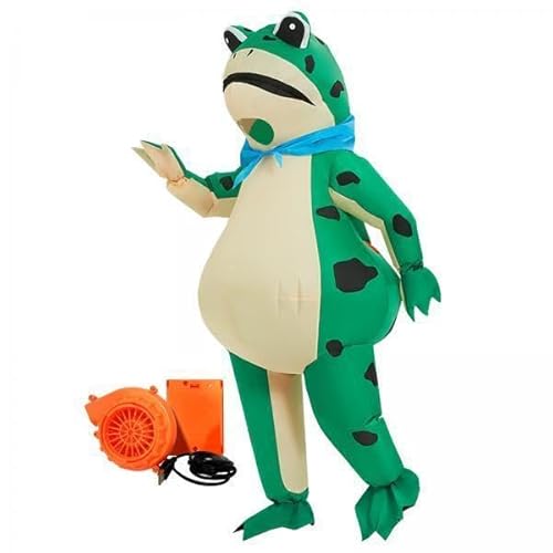 F Fityle 2x Erwachsene Tier Frosch Aufblasbares Kostüm Halloween Cosplay für Frauen Männer Verkleiden Rollenspiel Maskerade Karneval Kleidung Ostern Out von F Fityle