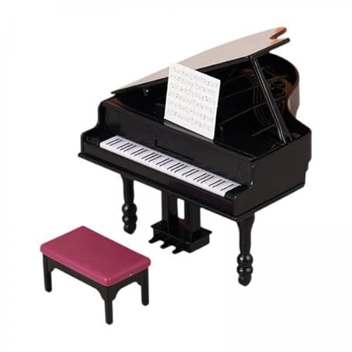 F Fityle 2x1:12 Puppenhaus Miniatur Klavier Musical Instrument Modell Spielzeug für Home Schlafzimmer von F Fityle