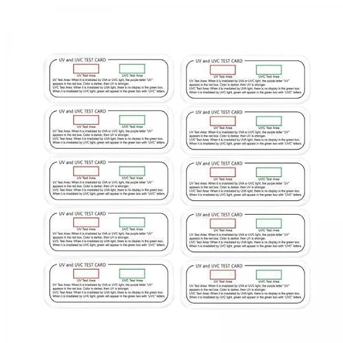 F Fityle 2x10x Testkarte, Licht Identifikationskarte Zur Verwendung Aus PVC, 3 in 1, Indikatorkarte, Testgerät für Outdoor Frau, Weiß, 2 Stk. von F Fityle