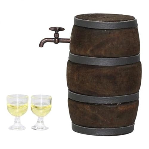 F Fityle 3X 1:12 Puppenhaus Bar Wein Barrel Modell Display Modell Spielzeug von F Fityle