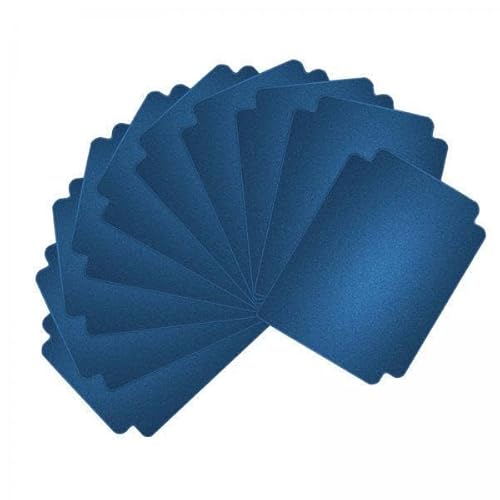 F Fityle 3X 10 Stück Sammelkarten Teiler, Spielkarten Trenner, Baseball Kartensortierung, Mattiert für Kartendeck Box mit Laschen für Spielkarten, Blau von F Fityle