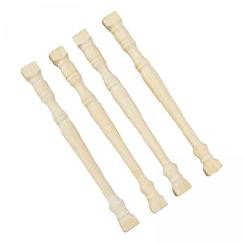 F Fityle 3X 4X 1/12 Maßstab Puppenhaus Balustrade Post Handgefertigt für DIY Herstellung Material von F Fityle