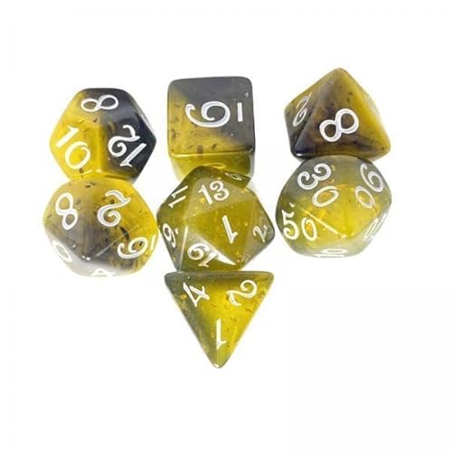 F Fityle 3X 7 Teiliges Set von Polyedrischen Würfeln, Vielseitige Würfel mit Glatter Oberfläche, D4 bis D20, Tischspielwürfel für Brettspiele Und Partys von F Fityle