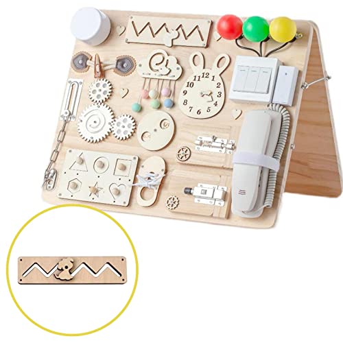 F Fityle 3X Busy Board DIY Zubehör Motorik Holzhandwerk Spielzeug Lernaktivitäten Sensorisches Spielzeug Activity für Vorschulkinder von F Fityle