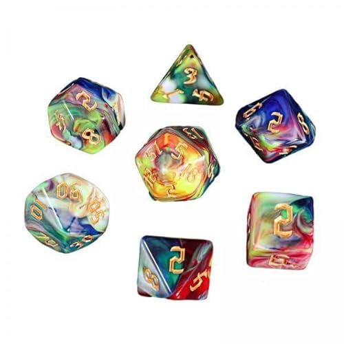 F Fityle 3X D4 D20 Acrylwürfel Brettspiel, Polyedrisches Würfelset, Mehrseitige Würfel, Rollenspiele, Unterhaltungsspielzeug, 7 Stück von F Fityle