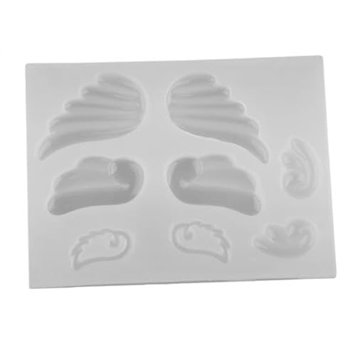 F Fityle 3x1 Set Engel Flügel Form DIY Schmuck Formen Fondant Gestaltung Form Werkzeug, Weiß, 3 Stk. von F Fityle