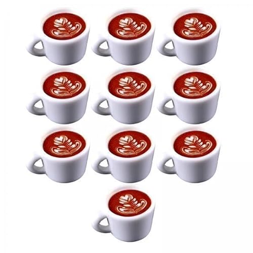 F Fityle 3x10 Stücke Puppenhaus Kaffee Mini Küche Spielzeug Modell Miniatur Cappuccino DIY Lebensmittel Spielzeug für Puppenhaus Mini Möbel Spielzeug Dekoratio von F Fityle