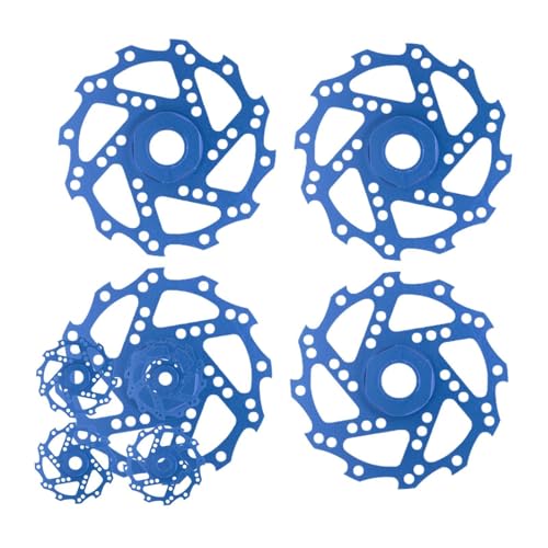 F Fityle 4-teilige RC-Bremsscheiben, RC-Zubehör, Ersatzmetall, Upgrade, ferngesteuerte Autobremsscheiben für 1/8 1/7 RC-Autoteilezubehör, Blau von F Fityle