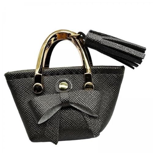 F Fityle 4X Handtasche für Puppen Im Maßstab 1:6, Puppenkleid, Miniaturszene, Dekoration, Miniatur Einkaufstasche mit Fliege für 12 Zoll Puppen, BJD Kleidung von F Fityle