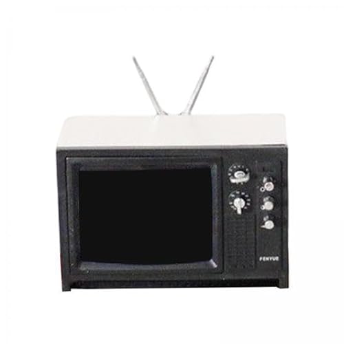 F Fityle 4X Mini Fernseher, Spielzeug, Dekoration, Kreative Ideen, Geschenk, Einrichtungsrequisiten, Fernseher Im Maßstab 1:12 für Puppenhäuser, von F Fityle