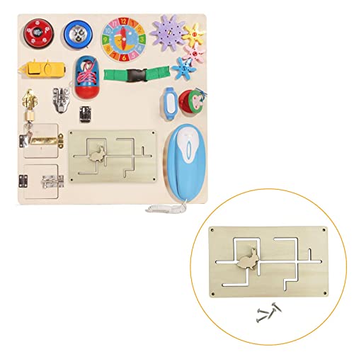 F Fityle 4X Montessori Busy Board Material DIY Zubehör Langlebig Entzückende Sensory Board Spielzeugteile für Vorschule Kindertagesstätten Lernaktivitäten Mädc von F Fityle