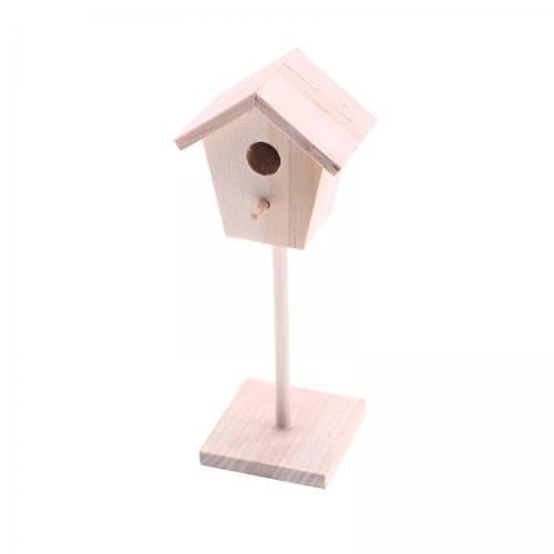 F Fityle 5X 1:12 Miniatur Puppenhaus Vogelhaus Simulation Vogelhütte Modell Spielzeug für Mikrolandschaft Kinder Geschenk Szene Ornamente Zubehör von F Fityle