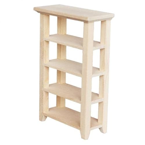 F Fityle 6X 4 Lagiges Holzregal Ablagefach für 1:12 DIY Puppenhausmöbel von F Fityle