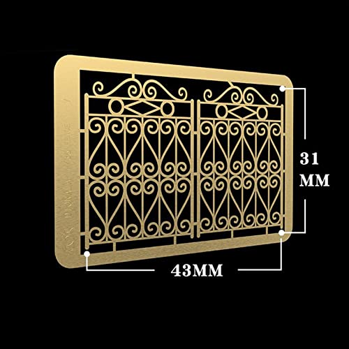 F Fityle 6X Handgefertigtes Modell Im Maßstab 1:35, Messingtür, Bastelzubehör, Landschaftsgestaltung von F Fityle