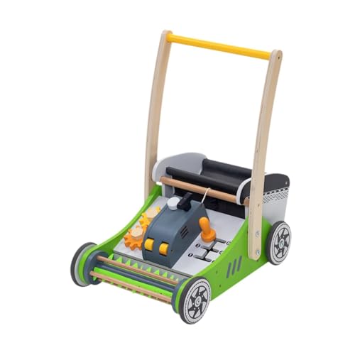 F Fityle Baby-Schiebewagen, Einkaufswagen, Aktivitätszentrum, Holz-Schiebespielzeug für Kleinkinder, Push-Pull-Spielzeug für Partygeschenke, Jungen und Mädchen von F Fityle