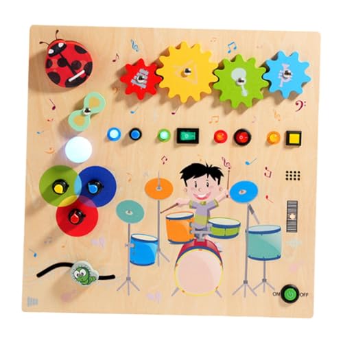 F Fityle Beschäftigtes Brett aus für, tragbar, Feinmotorik, Lernspielzeug, sensorisches Spielzeug für Mädchen und Jungen im Klassenzimmer F Fityle Beschäftigtes Brett aus für, tragbar, Feinmotorik, Lernspielzeug, sensorisches Spielzeug für Mädchen und Jungen im Klassenzimmer von F Fityle