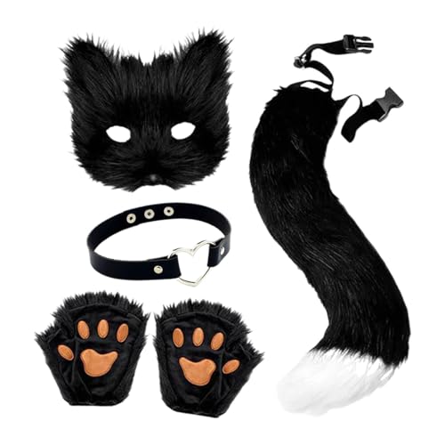 F Fityle Cosplay Kostüm Set Handarbeit Halloween Zubehör für Party Favors Geschenk Festival, Schwarz von F Fityle