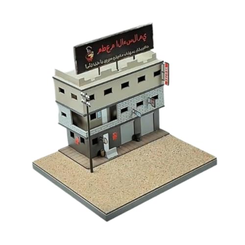 F Fityle DIY 1/64 Hausmodell Architektur Szenensammlung 3D-Puzzles Szenenzubehör Demontage für Mikrolandschaftsdekorzubehör von F Fityle