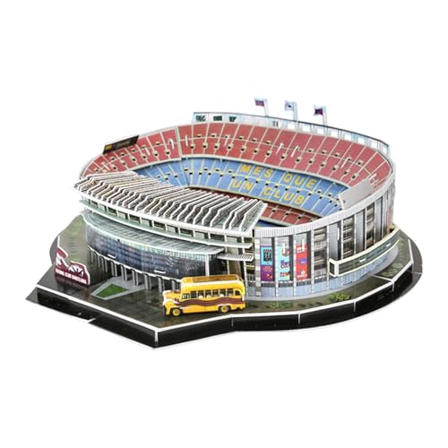 F Fityle DIY-Baumodellbausatz, klassisches Fußballstadion-Puzzle, 3D-Fußballstadion-Puzzle-Spielzeugmodell für Jungen, Kinder, Männer F Fityle DIY-Baumodellbausatz, klassisches Fußballstadion-Puzzle, 3D-Fußballstadion-Puzzle-Spielzeugmodell für Jungen, Kinder, Männer von F Fityle