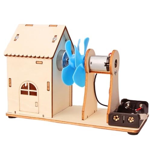 F Fityle DIY Spielzeug Wind Generator Elektronische Spielzeug Holz Spielzeug Strom Generator Modell für Kinder Kinder Urlaub Geschenke von F Fityle