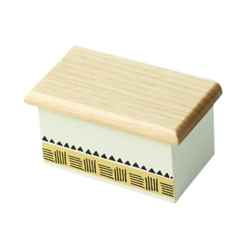 F Fityle Dollhouse Miniatur Return Box Holzspeicher Brustbox 1/12 Skala Dekoration Lebensszene Möbel kleine Verpackungsbox Modell von F Fityle