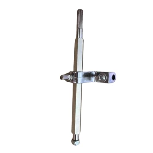 F Fityle Doppel Bass Drum Pedal Pleuelstange Verbindungsstange Robustes Metall Professionelles, zu installierendes Trommelzubehör Ersetzen von Teilen, mit Silberclip F Fityle Doppel Bass Drum Pedal Pleuelstange Verbindungsstange Robustes Metall Professionelles, zu installierendes Trommelzubehör Ersetzen von Teilen, mit Silberclip von F Fityle