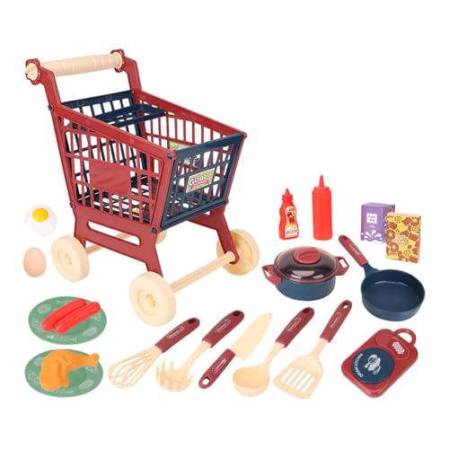 F Fityle Einkaufswagen-Spielset für, Rollenspiel-Set, Simulation, kreatives Lernspielzeug, Küchenspielset F Fityle Einkaufswagen-Spielset für, Rollenspiel-Set, Simulation, kreatives Lernspielzeug, Küchenspielset von F Fityle