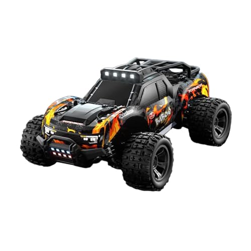 F Fityle Ferngesteuertes Auto, 1/18, RC-Auto, Elektrofahrzeug, Simulation, 28 km/h, RC-Truck-Spielzeug, 4WD für Jungen, Mädchen, Kinder, Erwachsene, Schwarz Gelb von F Fityle