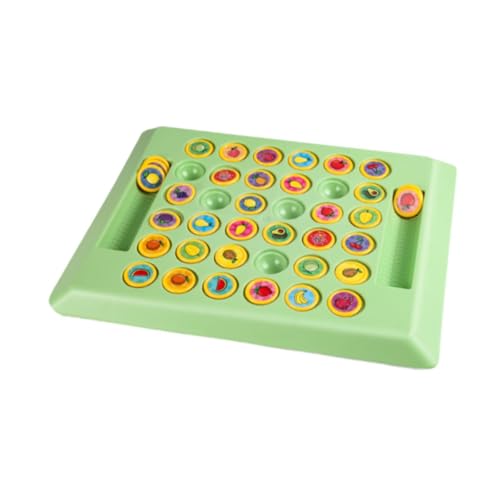 F Fityle Flip-Schach, Flip-Matching-Schachbrett, 36 Speicherkarten, klassisches Strategiespiel, Memory-Schachspiel für Aktivität, Familie, Vorschule, Frucht von F Fityle