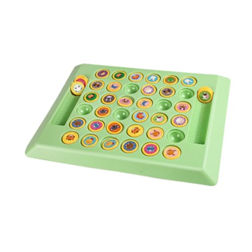 F Fityle Flip-Schach, Flip-Matching-Schachbrett, 36 Speicherkarten, klassisches Strategiespiel, Memory-Schachspiel für Aktivität, Familie, Vorschule, Tier von F Fityle