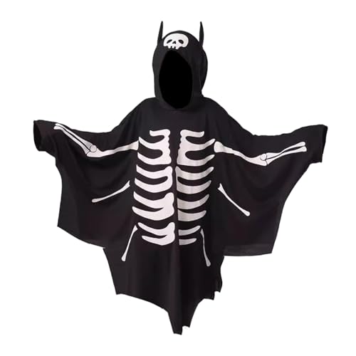 F Fityle Halloween Fledermaus Kostüm Verkleidung mit Kapuze Foto Requisiten für Festival Nachtclub Outdoor, 140CM von F Fityle