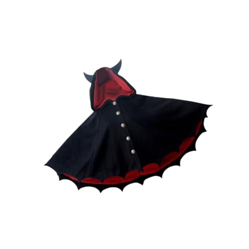 F Fityle Halloween Kapuzenumhang Dress up Gothic Halloween Cosplay Kostüm für Jungen Mädchen, 2XL von F Fityle