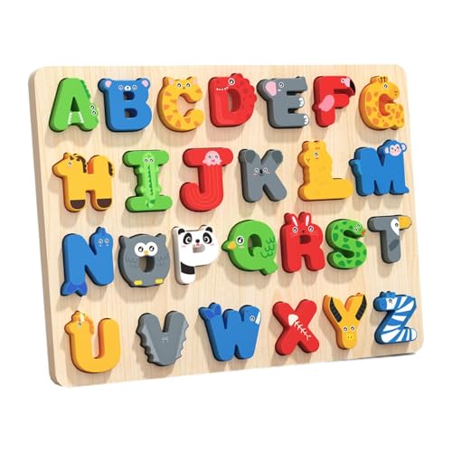 F Fityle Holzspielzeug für Kinder, Brettspiel, Feinmotorik, Tragbar, Lernspielzeug, 1, 2 Und 3 Jährige, Alphabet F Fityle Holzspielzeug für Kinder, Brettspiel, Feinmotorik, Tragbar, Lernspielzeug, 1, 2 Und 3 Jährige, Alphabet von F Fityle