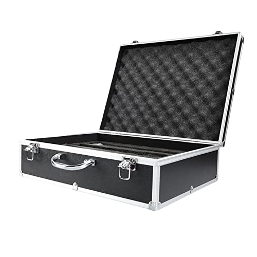 F Fityle Instrumentenbox Mikrofonkoffer Gesangsmikrofon-Hartschalenkoffer Hartschalen-Schaumstoffkoffer Alu-Mikrofonkoffer für Broadcast-Equipment von F Fityle