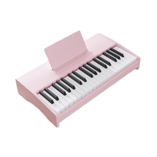 F Fityle Kids Piano Keyboard Geburtstagsgeschenk Spielzeug Holz 37 Tasten Mini tragbar für Kinder Digital Klavier Musikspielzeug für Mädchen und Jungen , Rosa von F Fityle