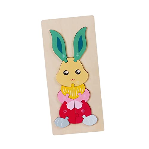 F Fityle Kinder 3D Tierformen Puzzles Kaninchen Kind Holzspielzeug Abgerundete Kanten Attraktives spielerisches Lernen für Jungen oder Mädchen im Vorschulalter F Fityle Kinder 3D Tierformen Puzzles Kaninchen Kind Holzspielzeug Abgerundete Kanten Attraktives spielerisches Lernen für Jungen oder Mädchen im Vorschulalter von F Fityle