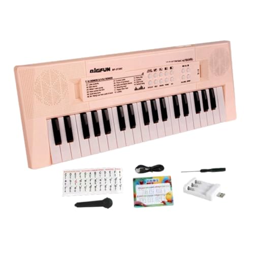 F Fityle Klaviertastatur für Kinder, elektronisches Klavier mit 37 Tasten, Musik-Klaviertastatur-Spielzeug, Klangspielzeug, musikalisches Lernspielzeug für von F Fityle