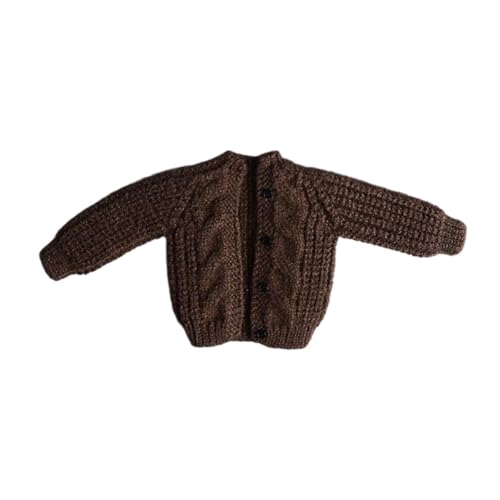 F Fityle Kleidung für Figuren im Maßstab 1/12, Strickjacke, Pullover, Anziehsachen, handgefertigtes Puppenzubehör, Miniatur für 6-Zoll-Actionfiguren, Braun F Fityle Kleidung für Figuren im Maßstab 1/12, Strickjacke, Pullover, Anziehsachen, handgefertigtes Puppenzubehör, Miniatur für 6-Zoll-Actionfiguren, Braun von F Fityle