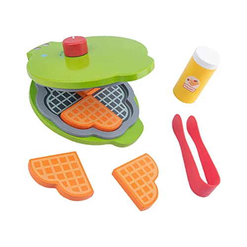 F Fityle Küchenspielzeug aus Holz für Vorschulkinder, Lernspielzeug zum Anfassen, Küchenzubehör, Rollenspiel für Kinder, Mädchen, Waffeleisen F Fityle Küchenspielzeug aus Holz für Vorschulkinder, Lernspielzeug zum Anfassen, Küchenzubehör, Rollenspiel für Kinder, Mädchen, Waffeleisen von F Fityle
