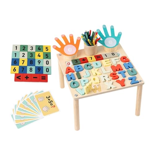 F Fityle Mathe-Lernspielzeug, Aktivitätstisch, Lehrmittel, Lerntafel, sensorisches Spielzeug, Lernspielzeug für Mädchen, Jungen, Buchstabentafel F Fityle Mathe-Lernspielzeug, Aktivitätstisch, Lehrmittel, Lerntafel, sensorisches Spielzeug, Lernspielzeug für Mädchen, Jungen, Buchstabentafel von F Fityle