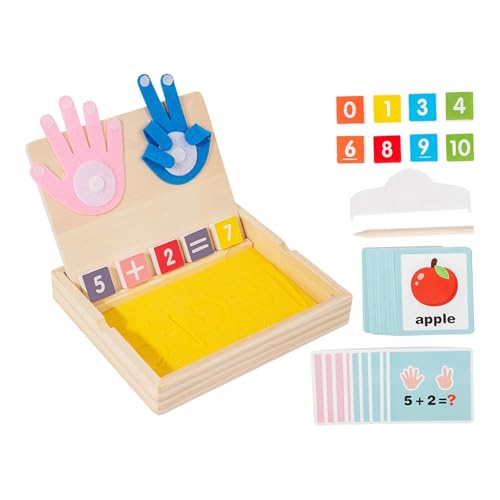 F Fityle Mathematische Addition und Subtraktion, Finger-Mathematikspiel, Sandschreiben, 2-in-1, Vorschul-Lernspielzeug für, Jungen und Mädchen im Alter F Fityle Mathematische Addition und Subtraktion, Finger-Mathematikspiel, Sandschreiben, 2-in-1, Vorschul-Lernspielzeug für, Jungen und Mädchen im Alter von F Fityle